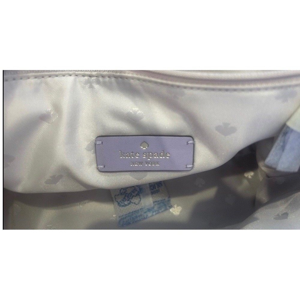 Kate Spade Natalia Quilted Leather Shoulder Bag Lilac Purple Large WKRU7074 - Picture 9 of 12